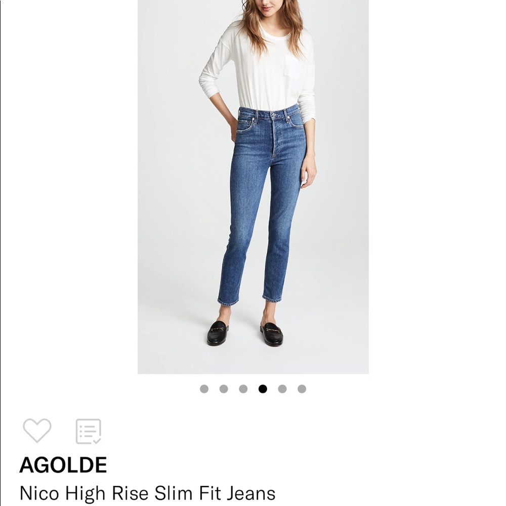 AGOLDE Nico High-rise Slim
